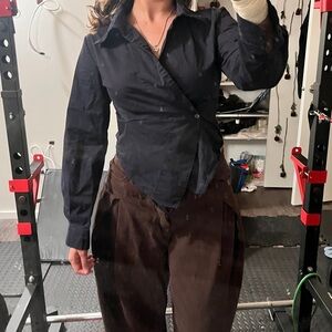 Korean shirt in navy